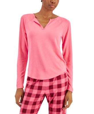 Photo 1 of SIZE S Jenni Women's Split-Neck Pajama Top, 