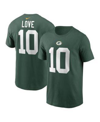 Nike Men's Green Bay Packers Jordan Love #10 Green T-Shirt