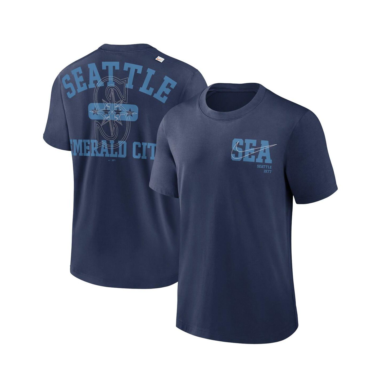 Мужская футболка Nike Navy Seattle Mariners Statement Game Over — фото 1