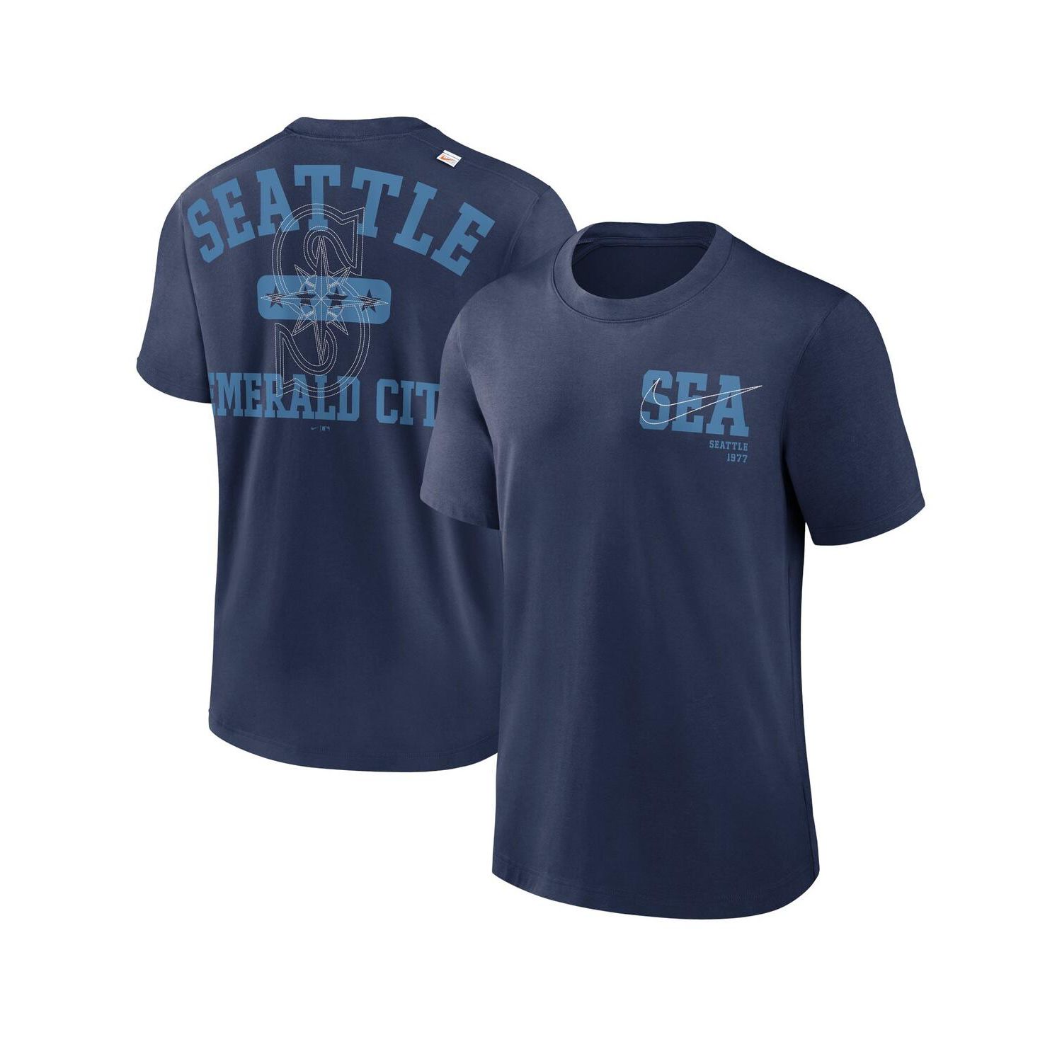 Men's Navy Seattle Mariners Statement Game Over T-shirt