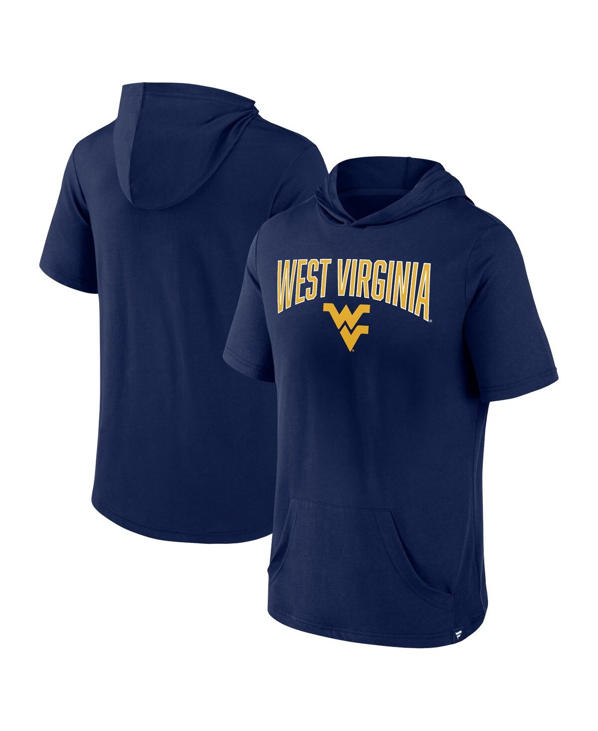 Fanatics Branded Navy Cal Bears Outline Lower Arch Hoodie T-shirt In Navy
