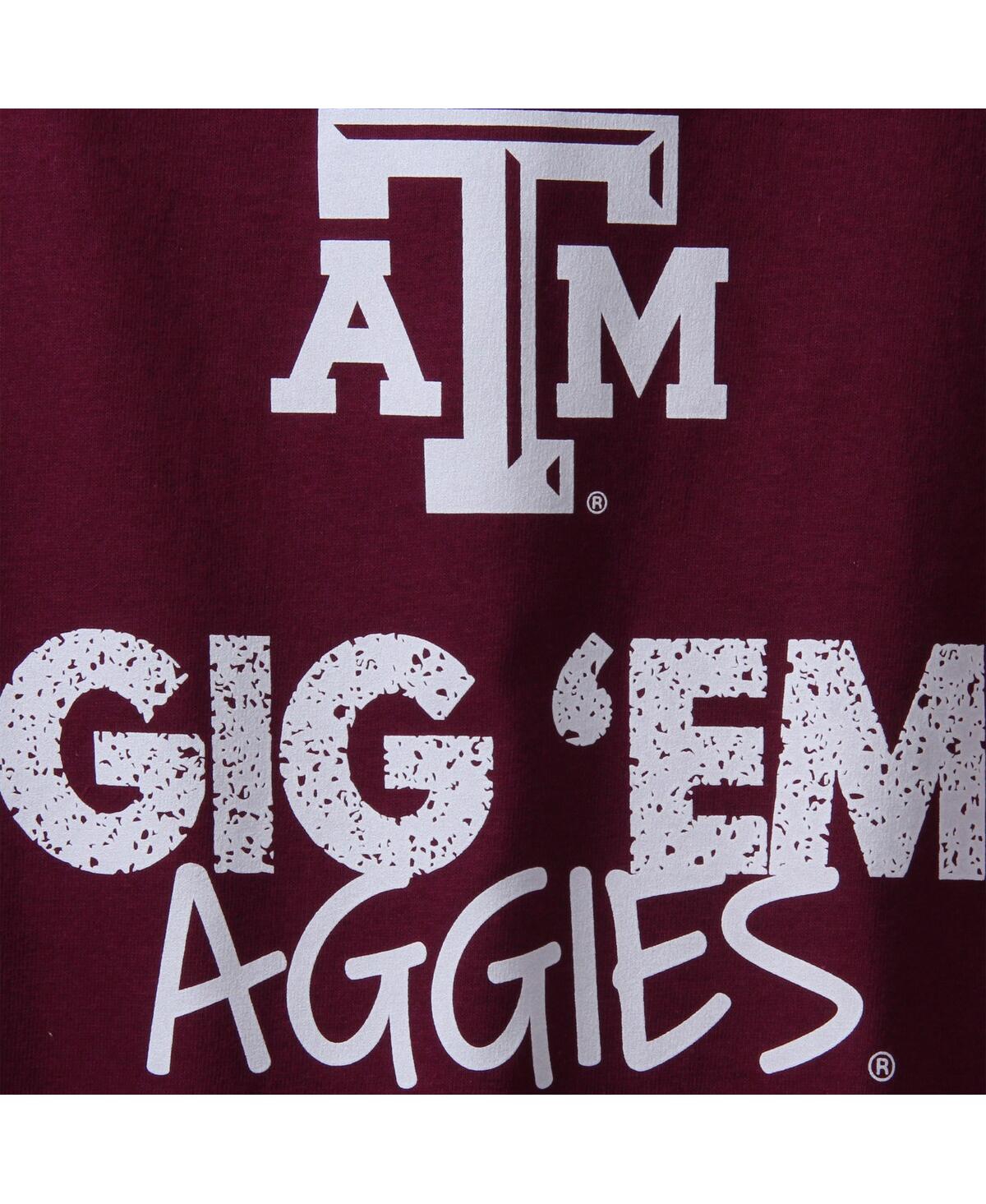 Big Boys Maroon Texas A&M Aggies Crew Neck T-shirt