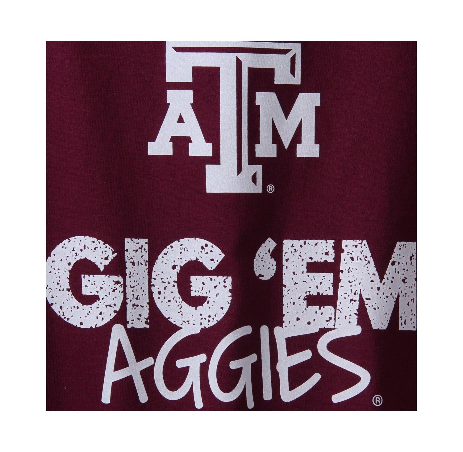 Big Boys Maroon Texas A&M Aggies Crew Neck T-shirt