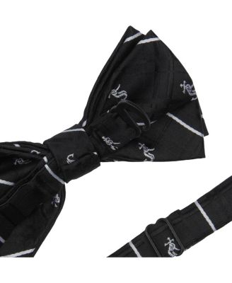 Men's Black Chicago White Sox Oxford Bow Tie