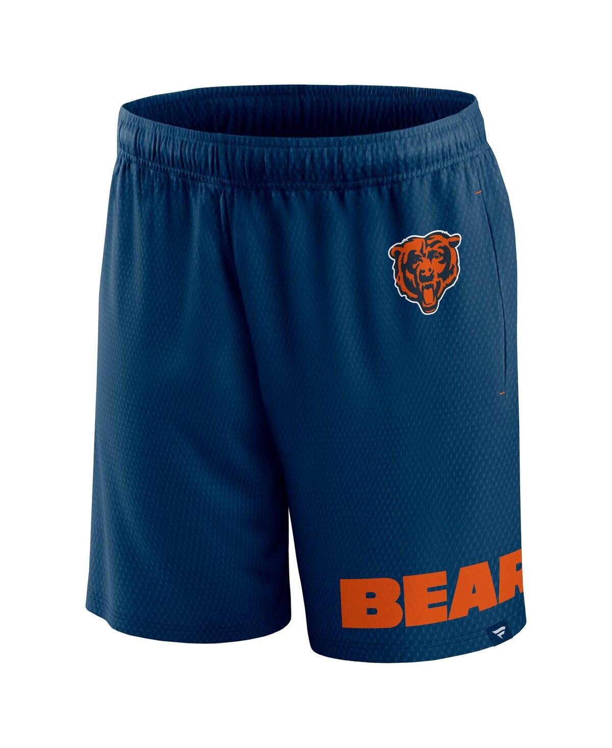 Shop Fanatics Men's  Navy Chicago Bears Clincher Shorts