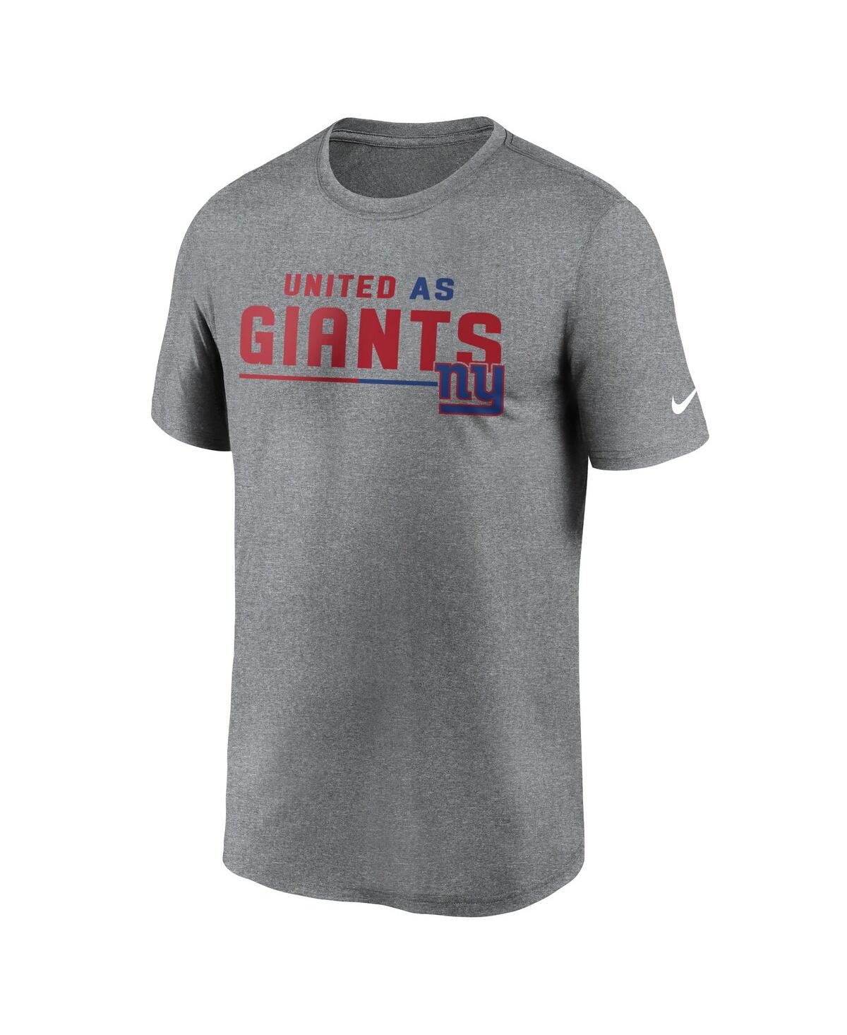 Men's NikeNew York Giants Legend Team Shoutout Performance T-shirt - Heather Gray