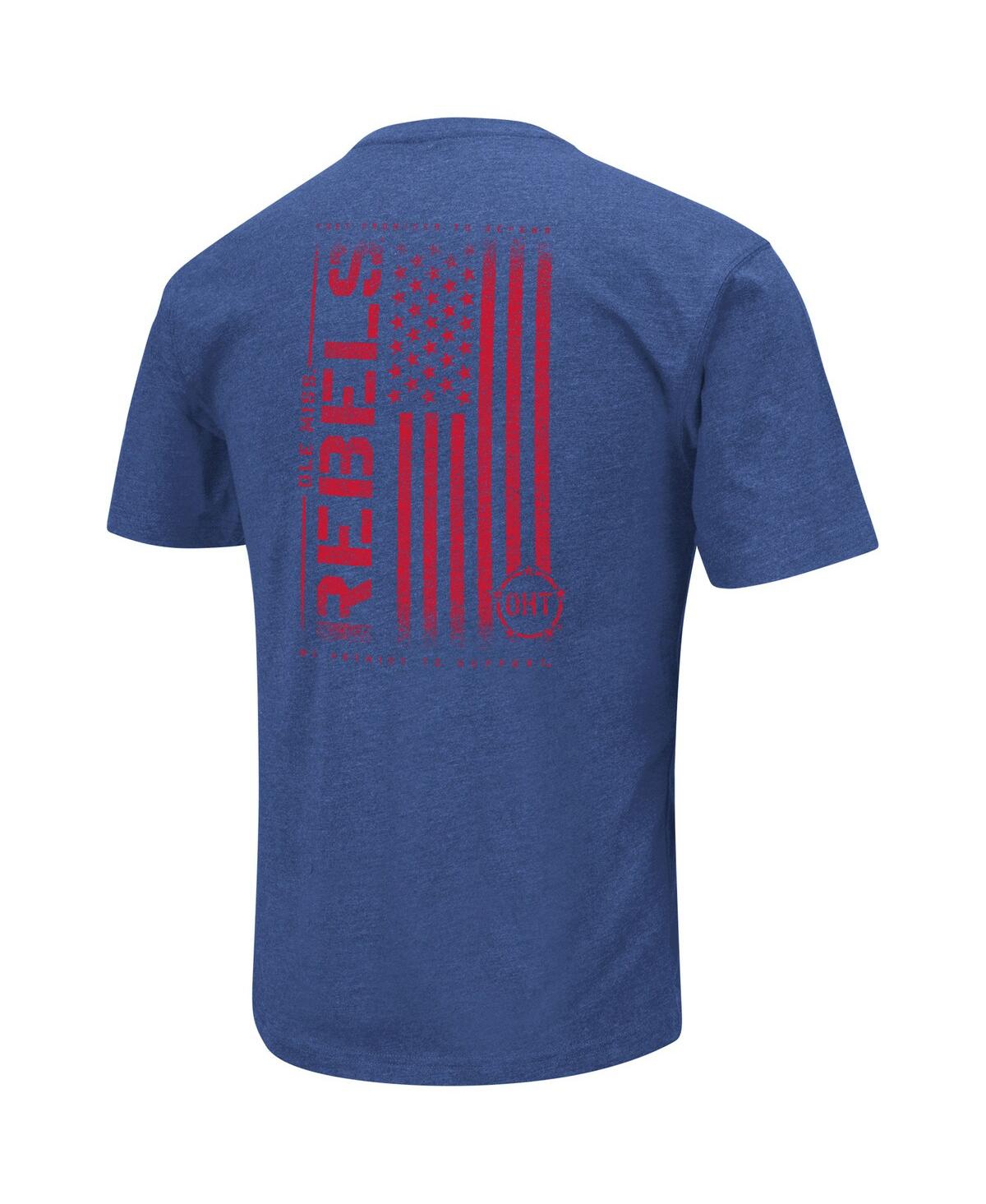 Shop Colosseum Men's  Royal Ole Miss Rebels Oht Military-inspired Appreciation Flag 2.0 T-shirt