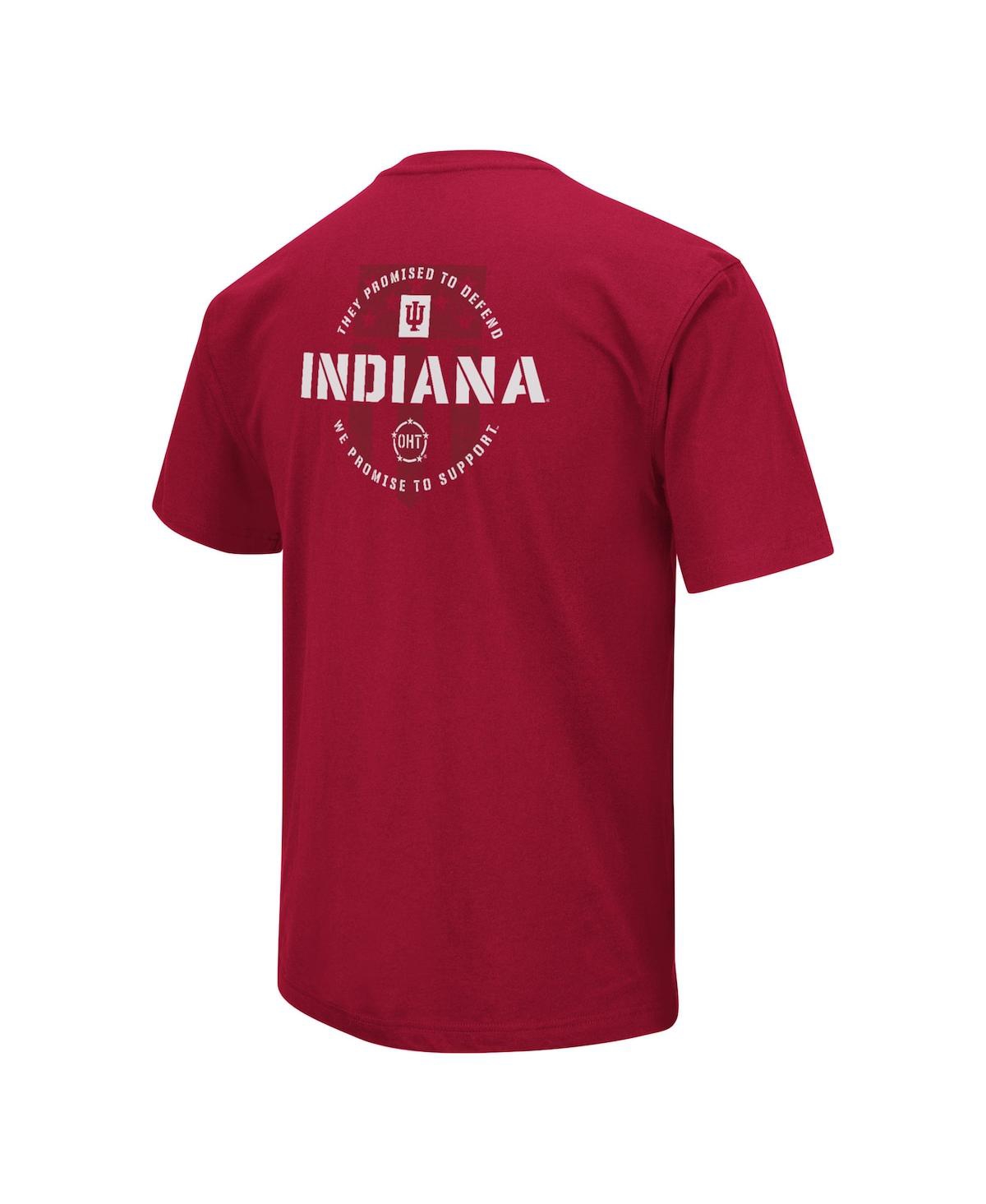 Shop Colosseum Men's  Crimson Indiana Hoosiers Oht Military-inspired Appreciation T-shirt