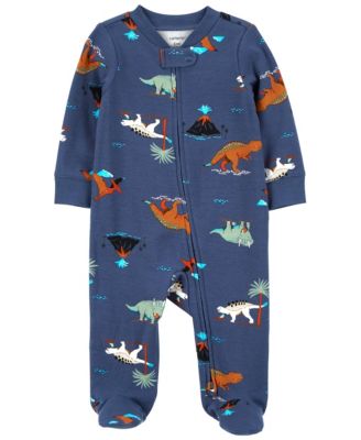 Carter's Baby Boys Dinosaurs Zip Up Cotton Sleep And Play - Macy's