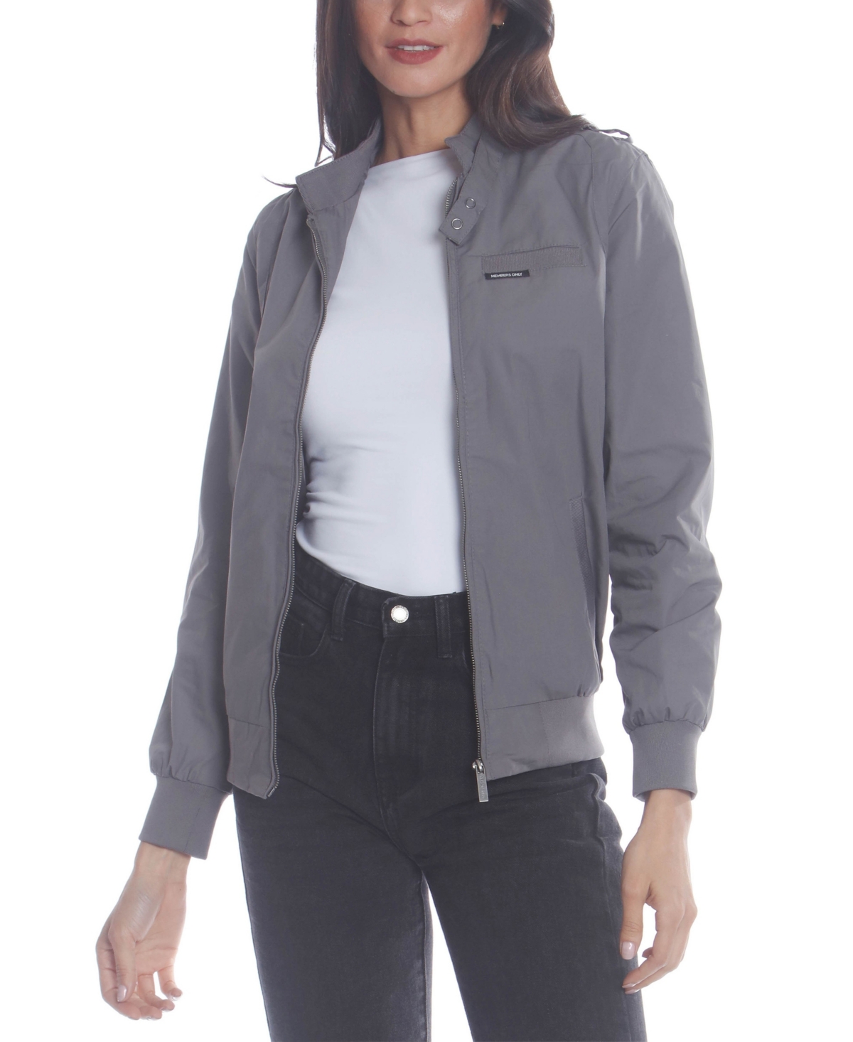 Members Only Women's Classic Iconic Racer Jacket (Slim Fit