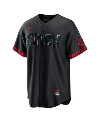 Nike Men's Black Cincinnati Reds 2023 City Connect Replica Jersey - Macy's