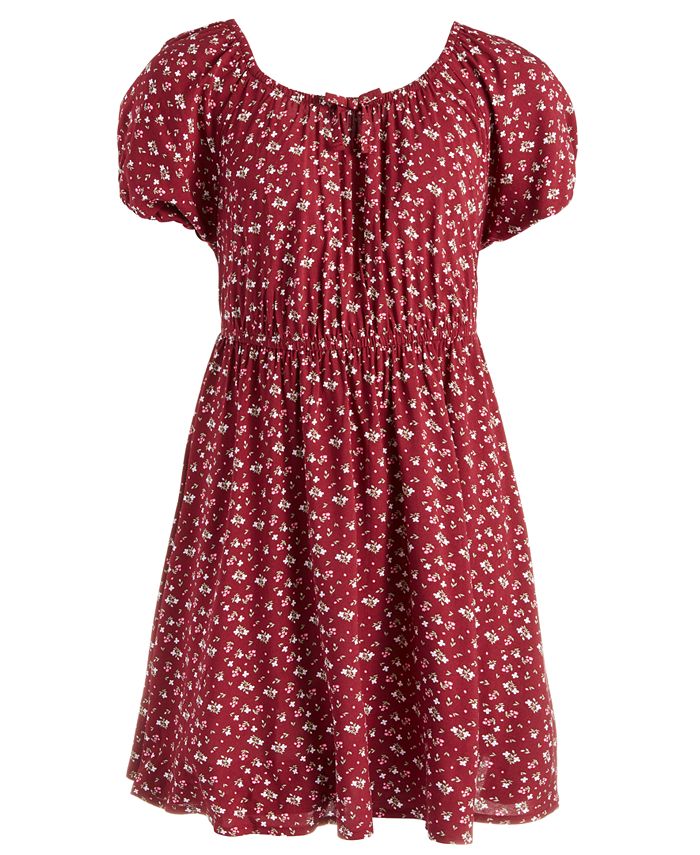 Girls white peasant dress best sale