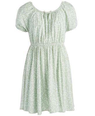Epic Threads - Toddler & Little Girls Tonal Floral-Print Peasant Dress