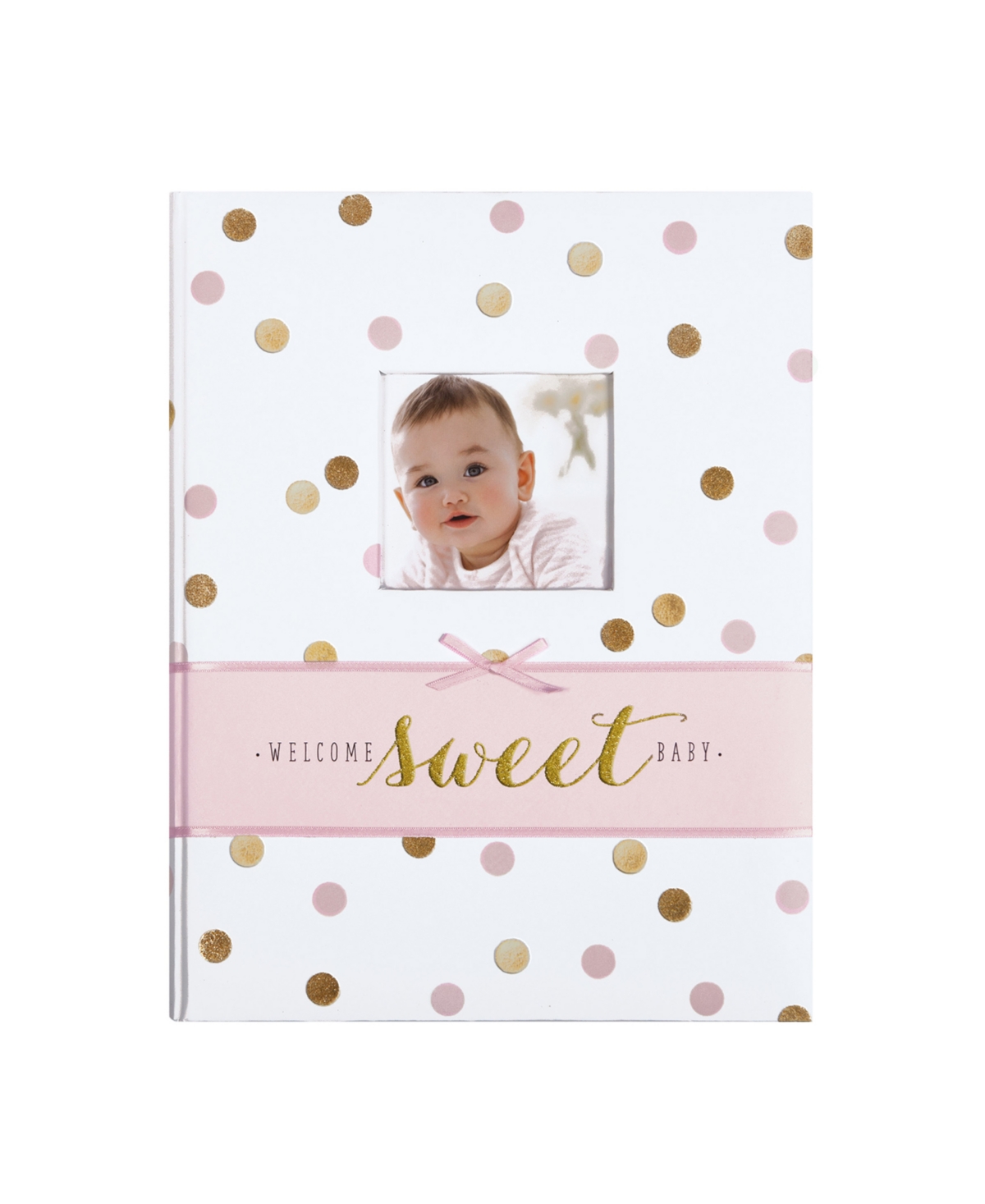 Carter's For Cr Gibson Baby Girls Sweet Sparkle Baby Memory Book In Pastel Pink