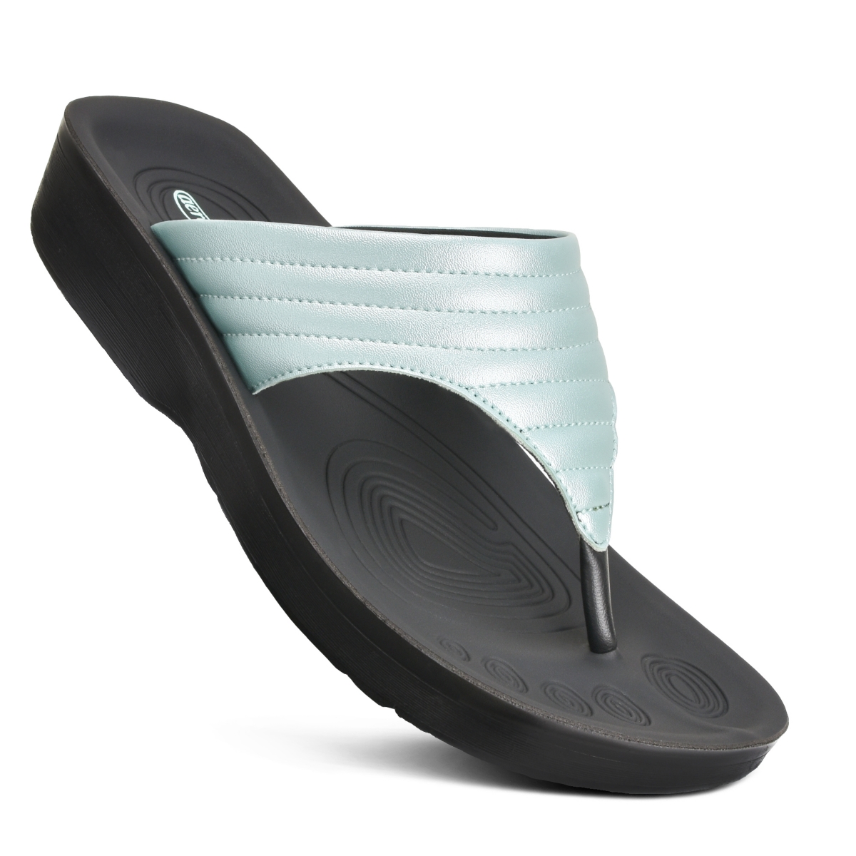 Mairin Women's Comfortable Thong Sandal - Silver
