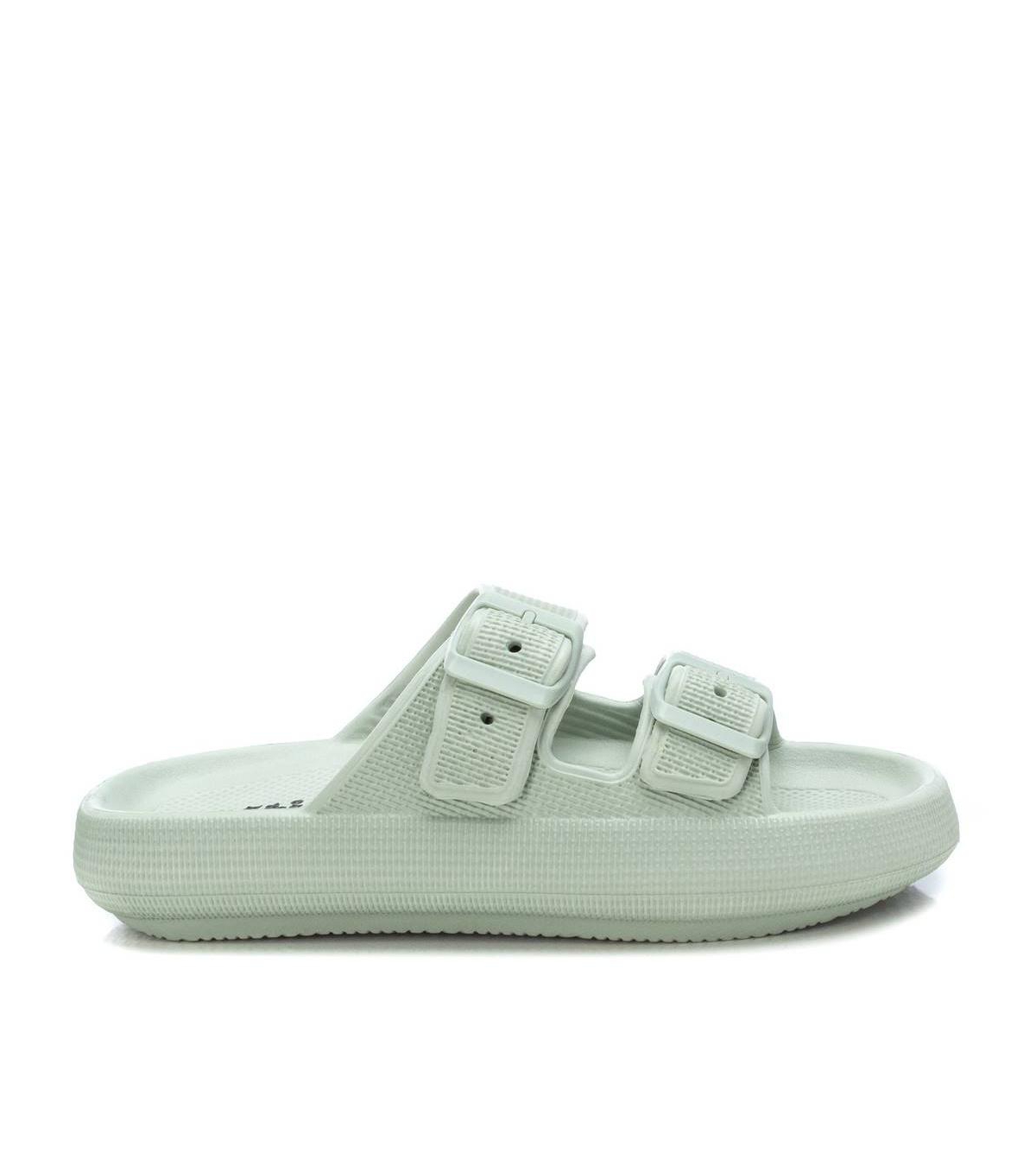Women's Rubber Flat Sandals By Xti, Aqua - Aqua