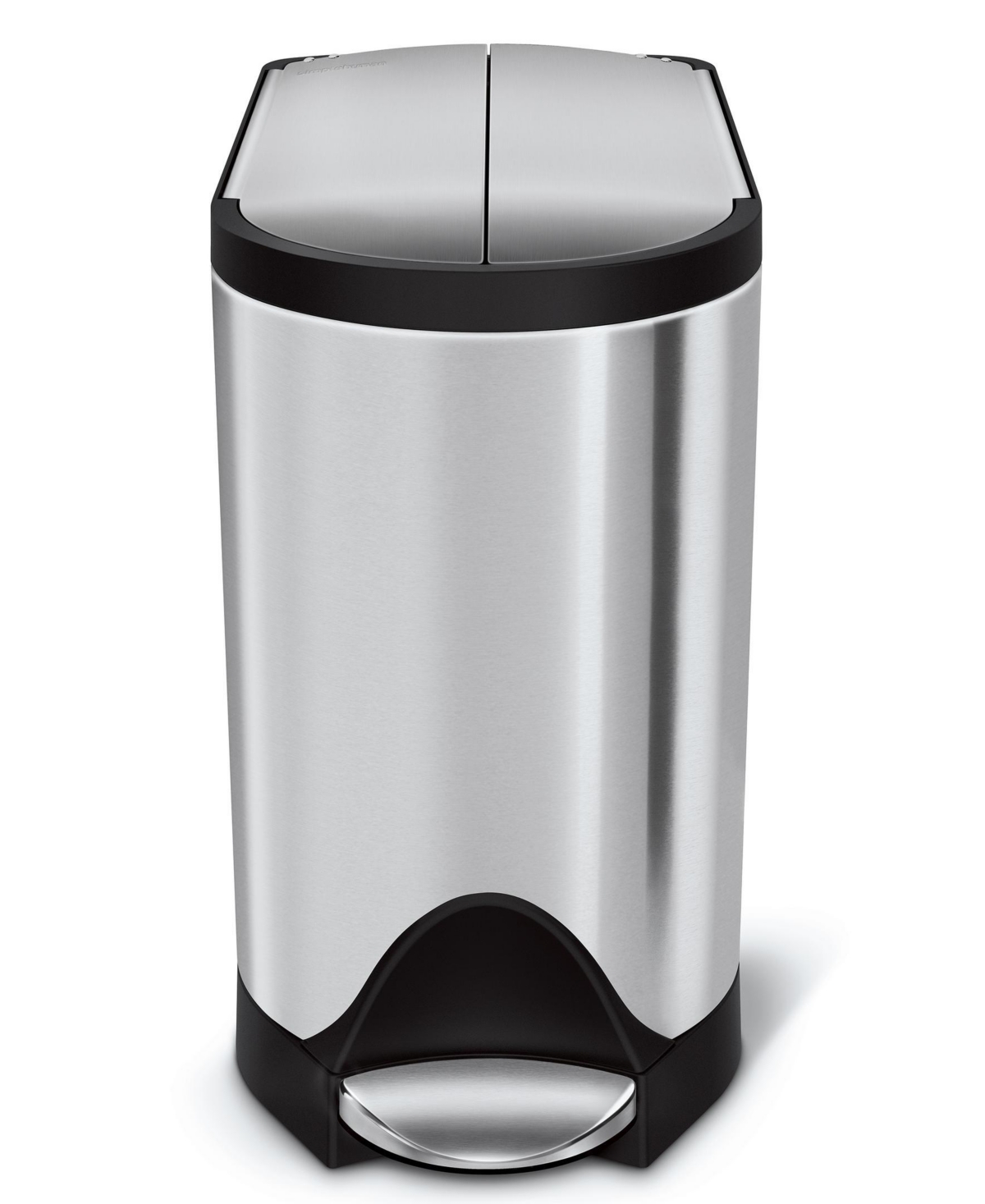 Simplehuman 10l Butterfly Step Can In Brushed Stainless Steel