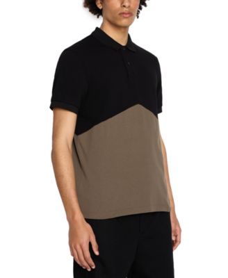 A|X Armani Exchange - Men's Short Sleeve Two-Tone Polo Shirt