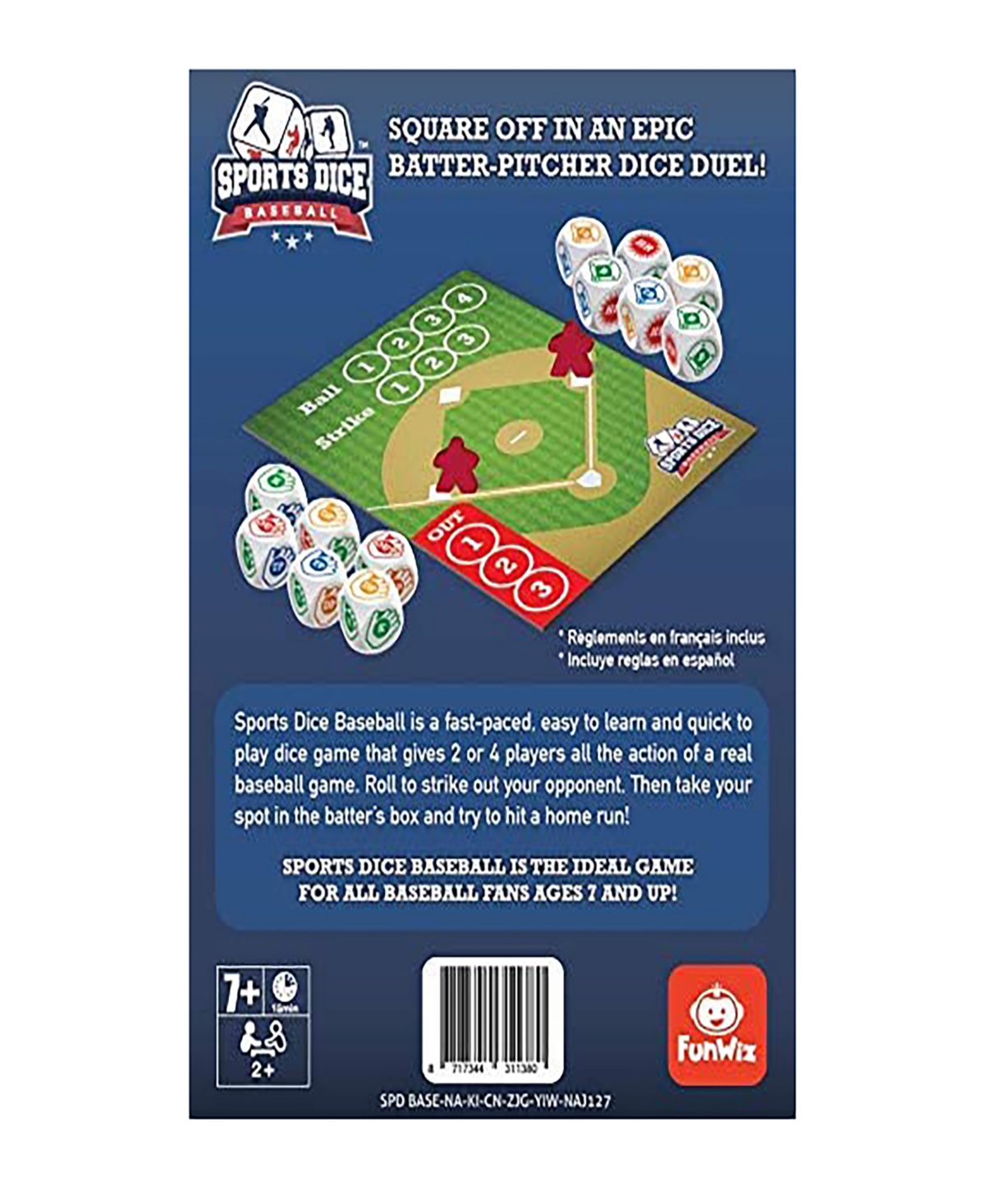 Foxmind Games Sports Dice Baseball