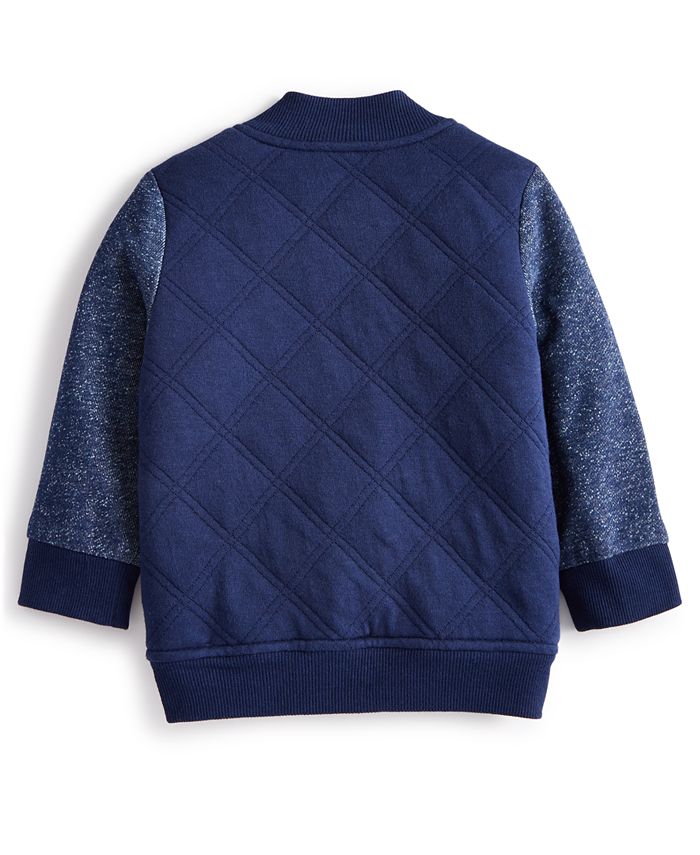 First Impressions Baby Boys Quilted Varsity Jacket, Created for Macy's