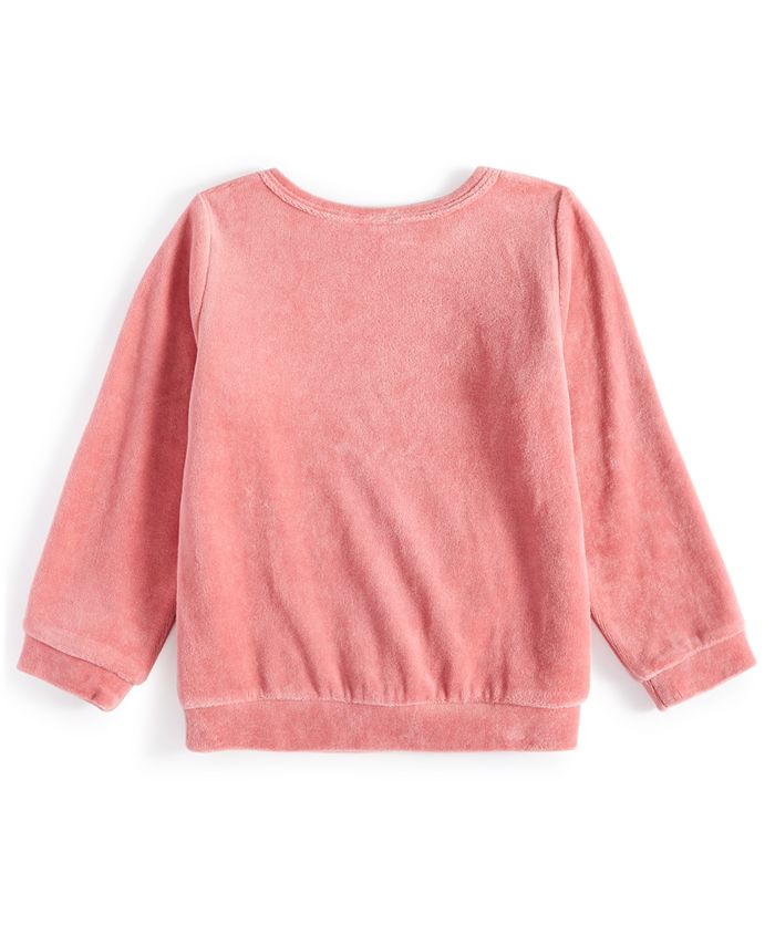 First Impressions Baby Girls Butterfly Velour Top, Created for Macy's ...