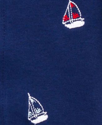 Baby Boys Sailboat Coverall and Hat, 2 Piece Set