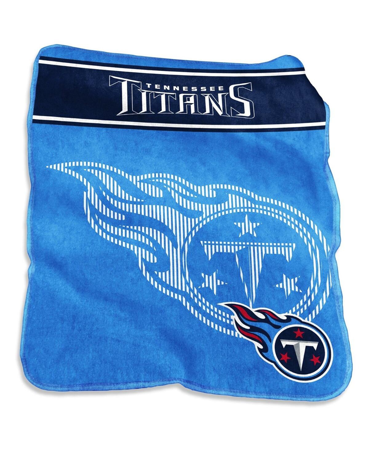Logo Brands Tennessee Titans 60'' X 80'' Xl Raschel Plush Throw Blanket In Multi