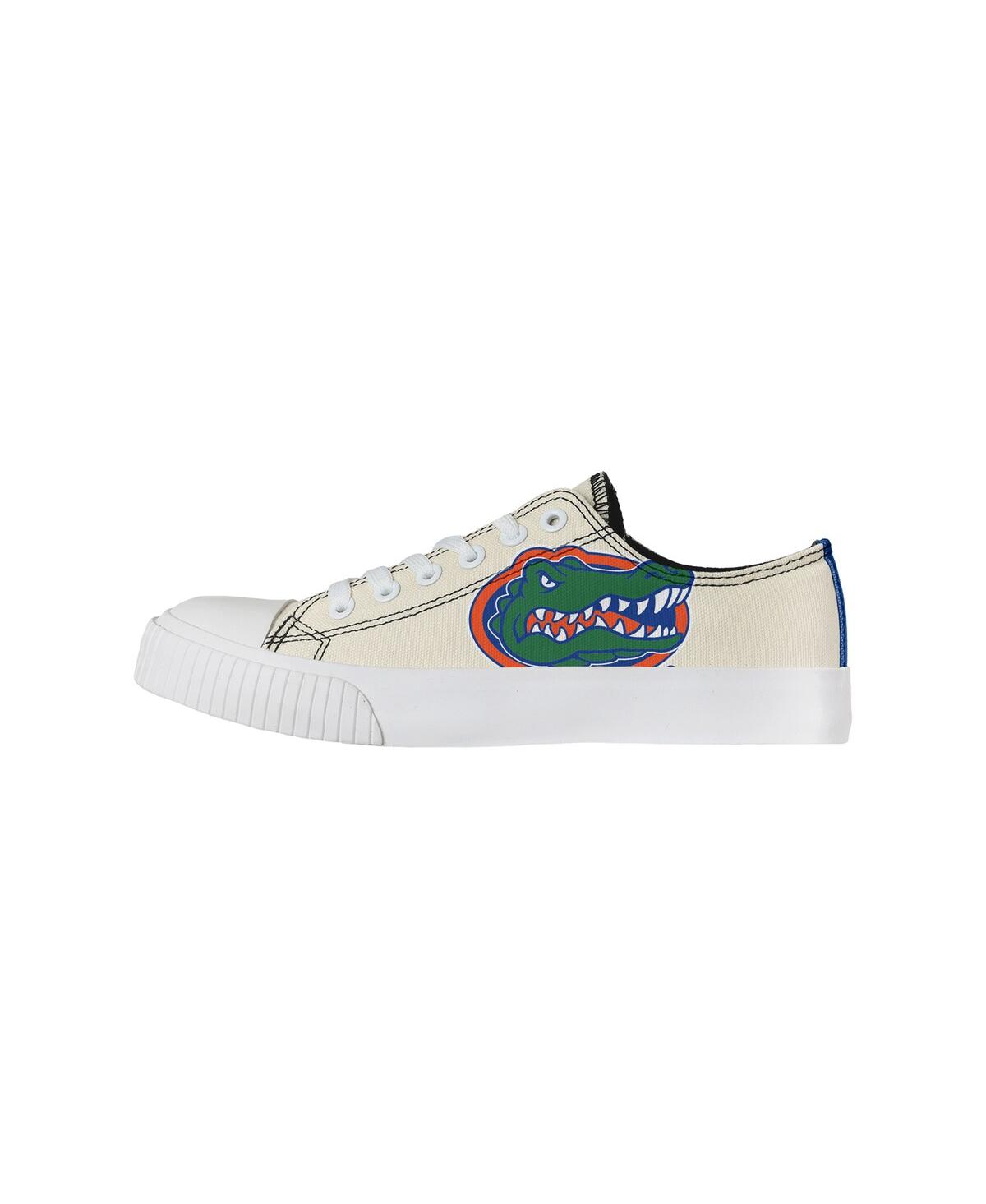 Women's Foco Cream Florida Gators Low Top Canvas Shoes - Cream