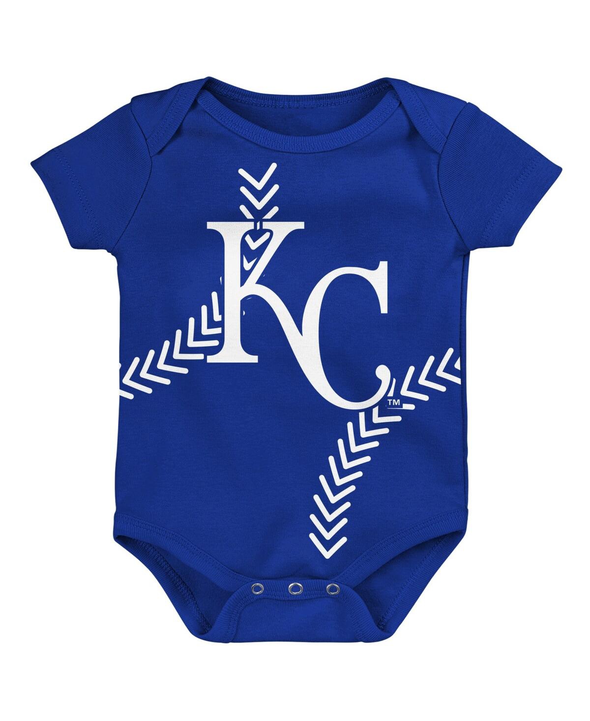 Outerstuff Babies' Newborn And Infant Boys And Girls Royal Kansas City Royals Running Home Bodysuit