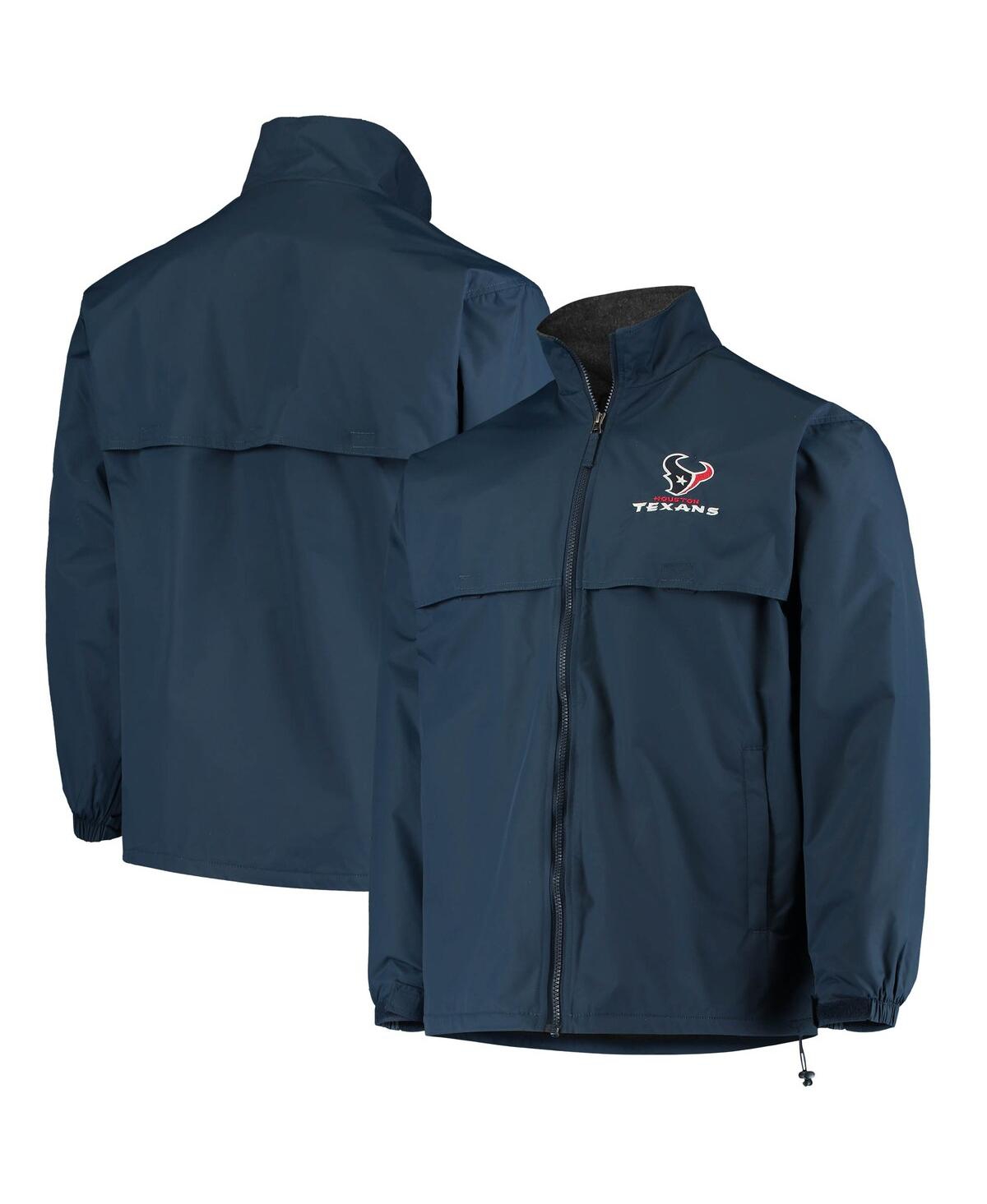 Dunbrooke Men's  Navy Houston Texans Triumph Fleece Full-zip Jacket