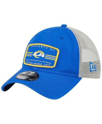 Men's Royal Los Angeles Rams Property Trucker 9TWENTY Snapback Hat
