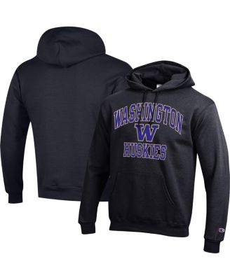 Men's Black Washington Huskies High Motor Pullover Hoodie