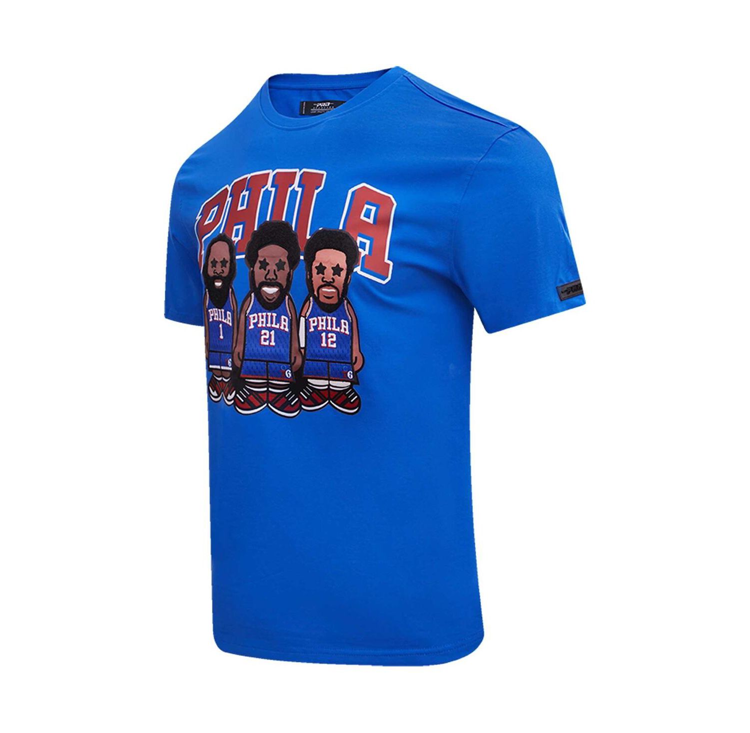 Men's Joel Embiid, James Harden and Tobias Harris Royal Philadelphia 76ers Multi Lineup T-shirt