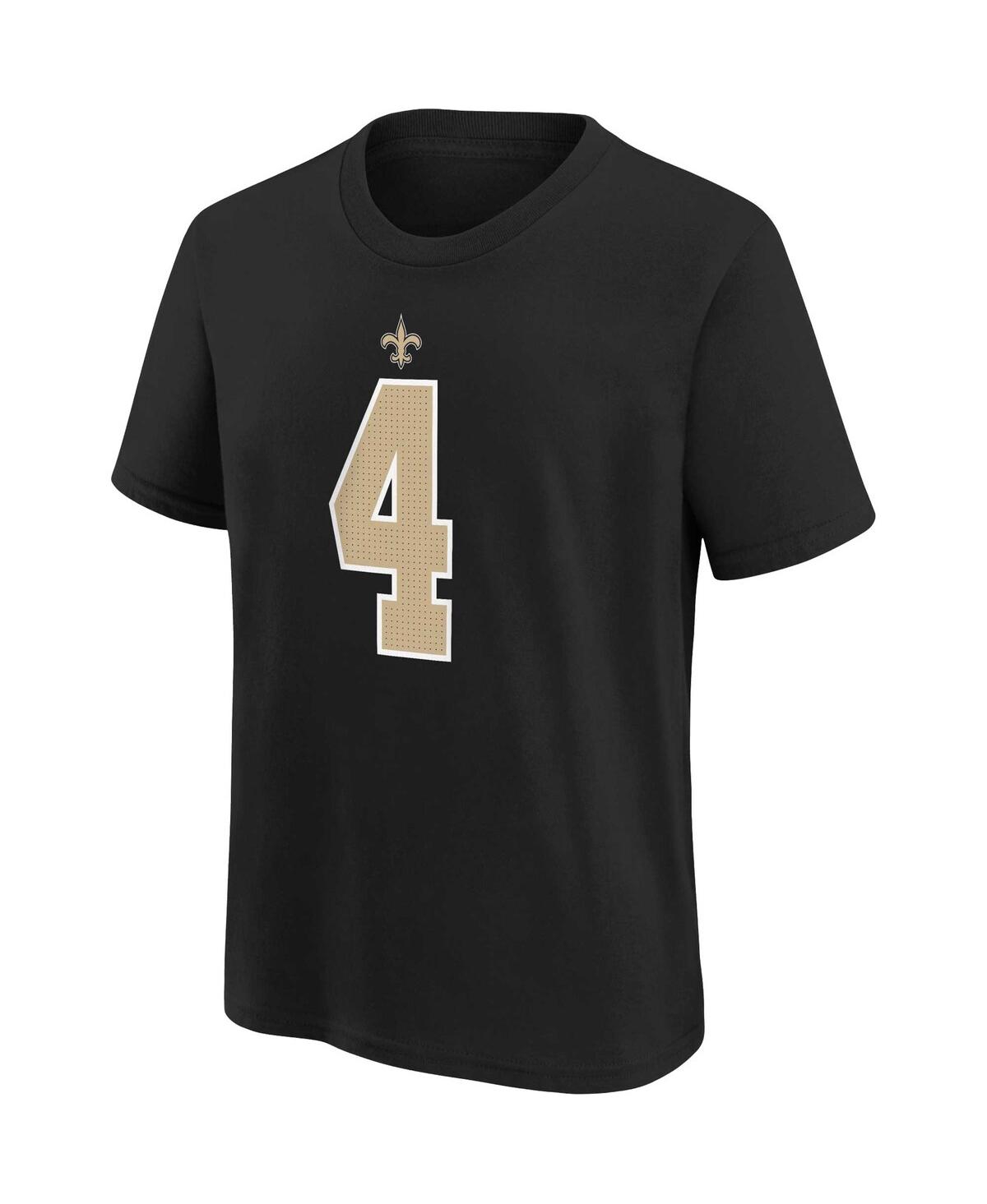 Shop Nike Big Boys  Derek Carr Black New Orleans Saints Player Name And Number T-shirt