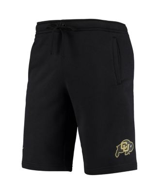 Men's Black Colorado Buffaloes College Primary Logo Club Fleece Shorts