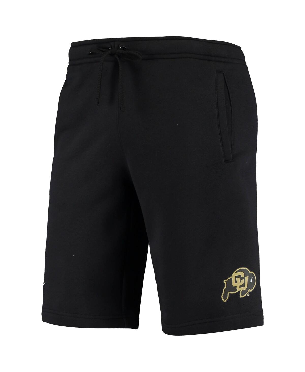 Nike Black Colorado Buffaloes College Primary Logo Club Fleece Shorts In Black