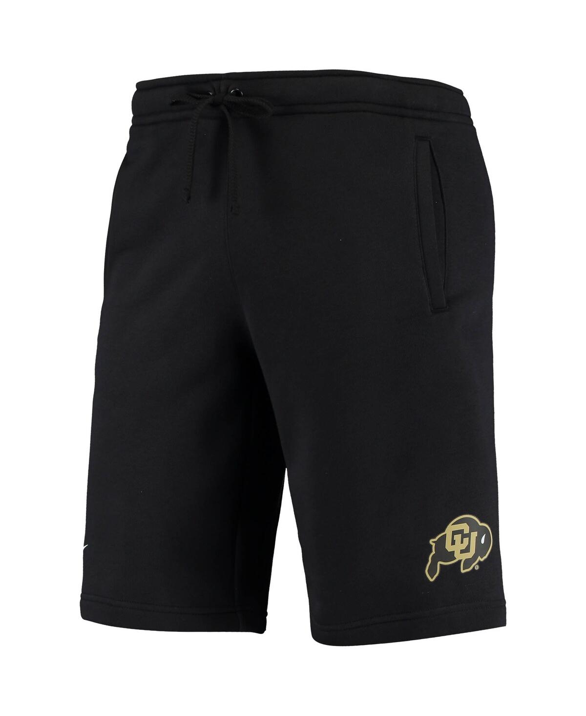 Shop Nike Men's  Black Colorado Buffaloes College Primary Logo Club Fleece Shorts