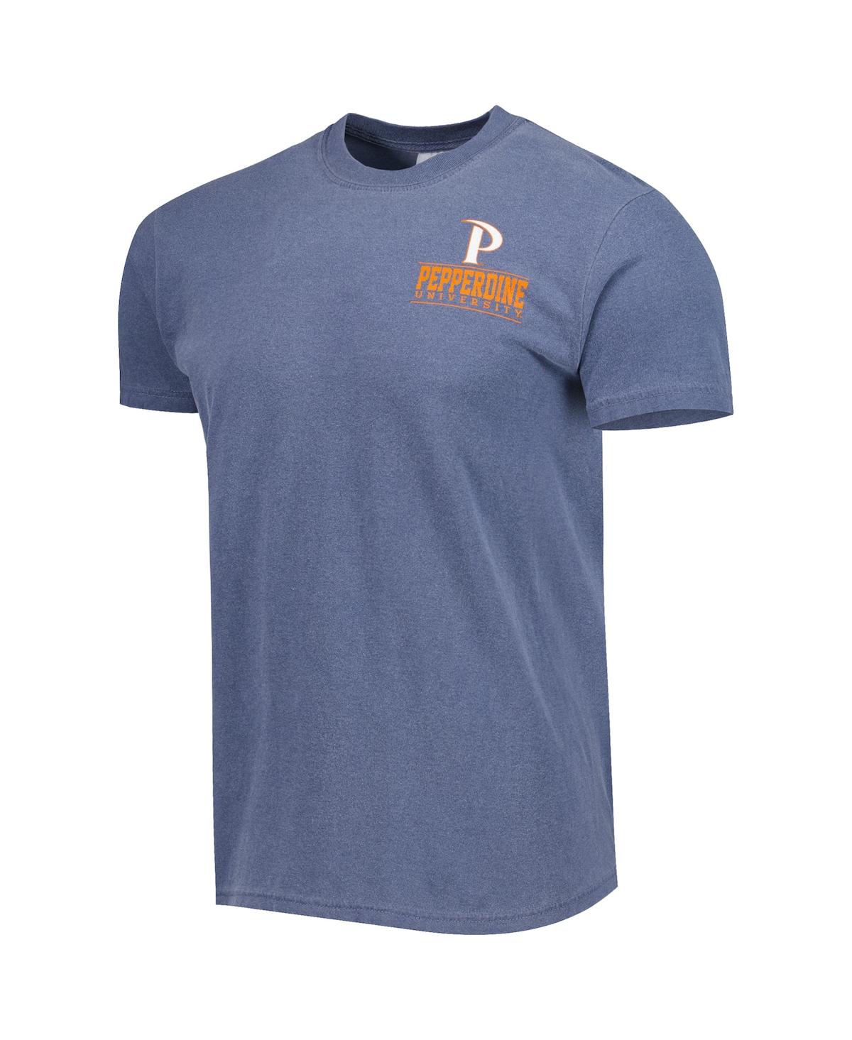 Image One Men's Navy Pepperdine Waves Logo Campus Icon T-shirt In Navy