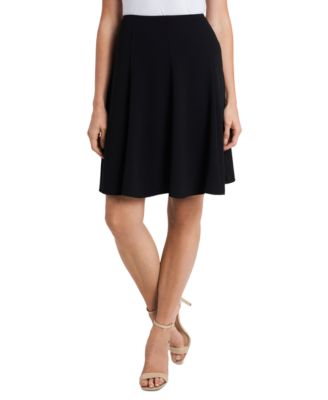 CeCe - Moss Crepe A-Line Flounce Skirt