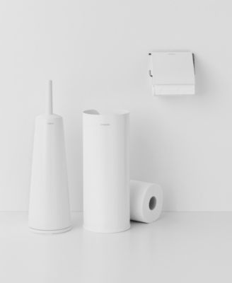 Renew Toilet Accessory Set of 3 - Toilet Brush and Holder, Toilet Paper Roll Dispenser and Toilet Paper Roll Holder