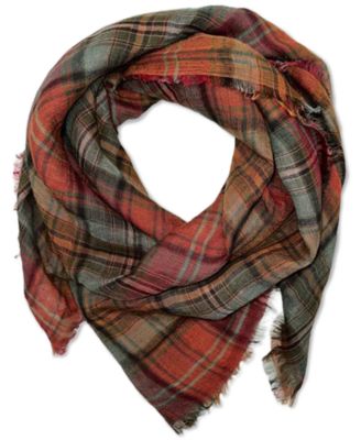 Lauren Ralph Lauren - Women's Ingrid Linen Plaid Square Scarf