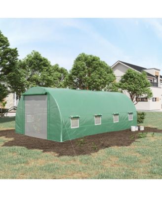 Walk-In Tunnel house with 8 Windows & Roll Up Door,