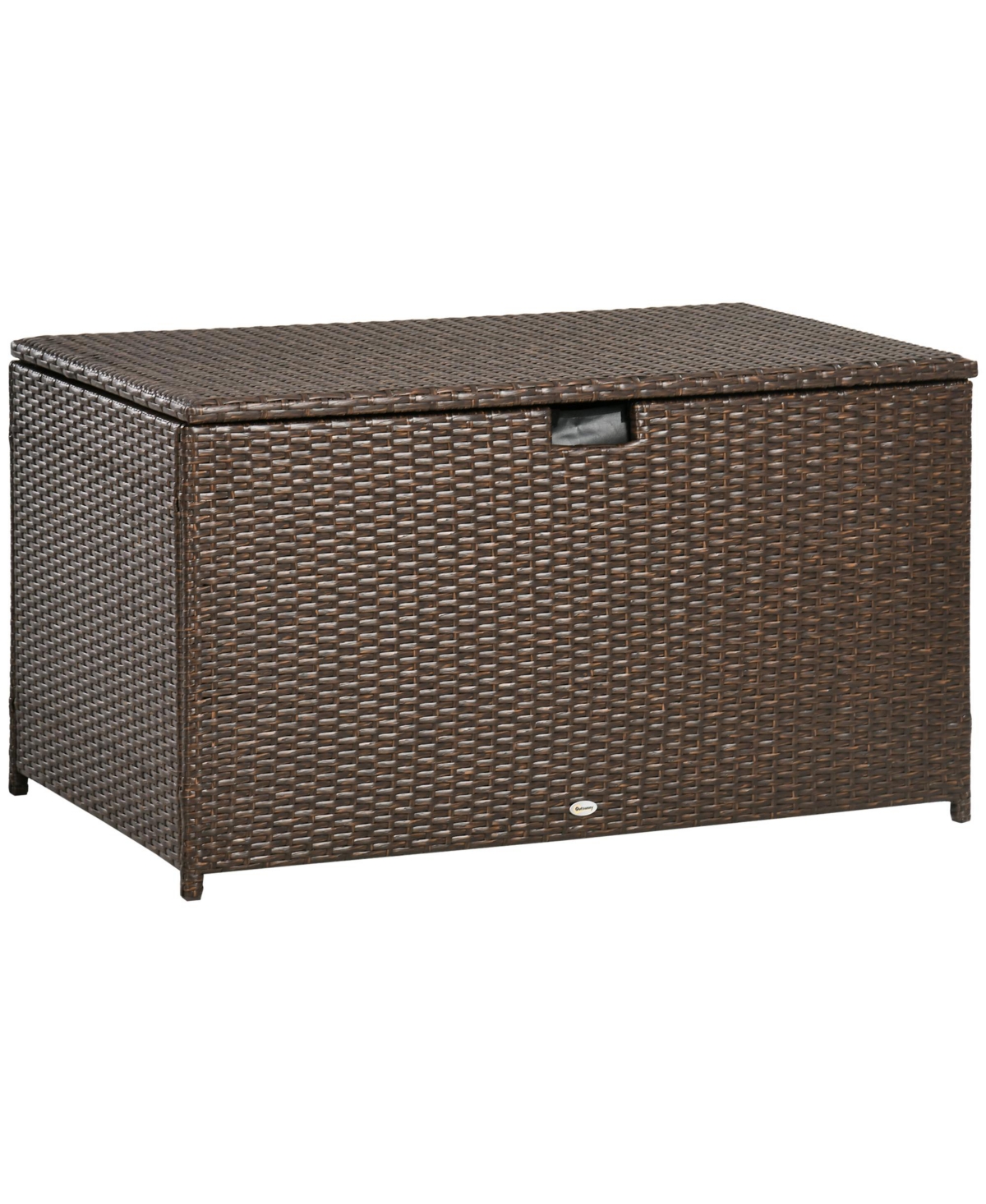 Outdoor Deck Box, Pe Rattan Wicker with Liner, Hydraulic Lift, and A Handle for Indoor, Outdoor, Patio Furniture Cushions, Pool, Toys, Garden