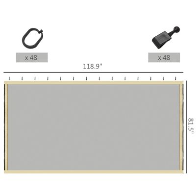10' x 10' Replacement Netting for Patio Gazebo,