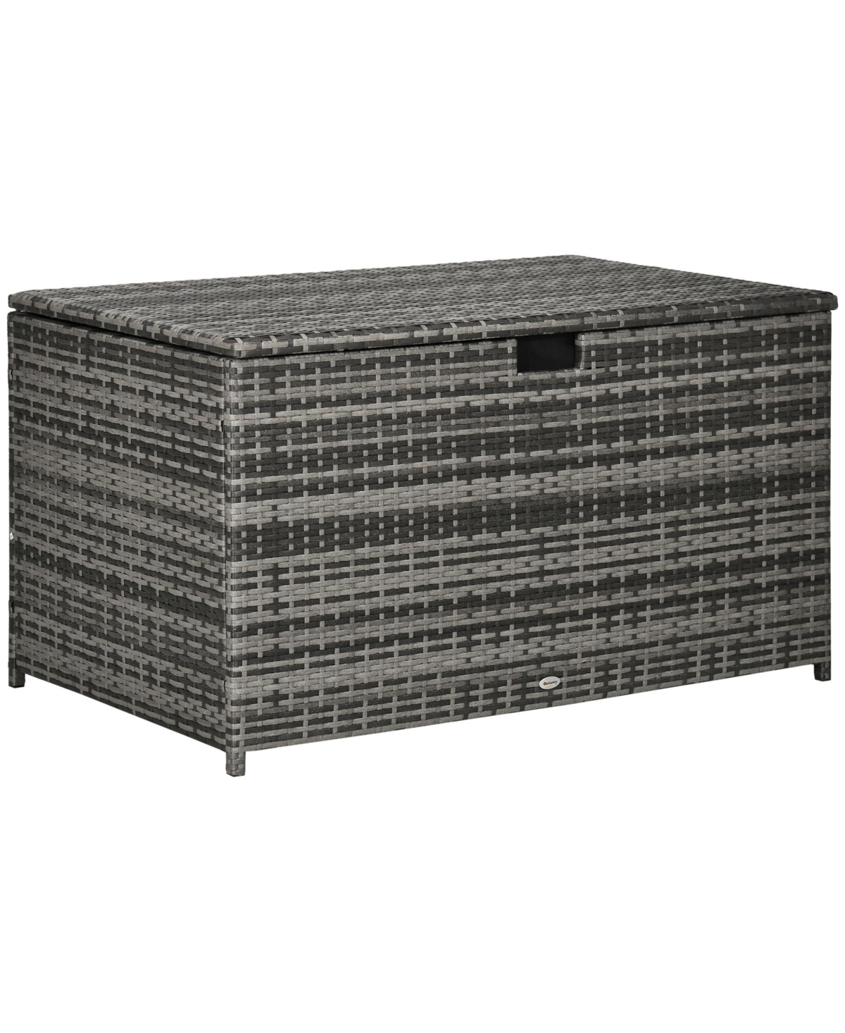 Outdoor Deck Box, Pe Rattan Wicker with Liner, Hydraulic Lift, and A Handle for Indoor, Outdoor, Patio Furniture Cushions, Pool, Toys, Garden