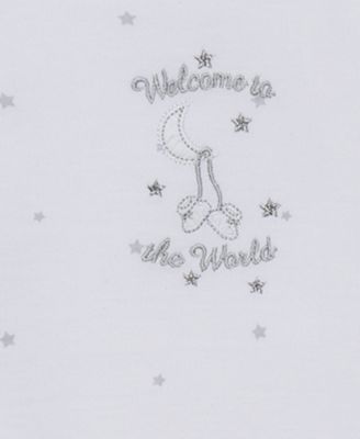 Baby Boys or Baby Girls Welcome To The World Gown and Hat, 2 Piece Set