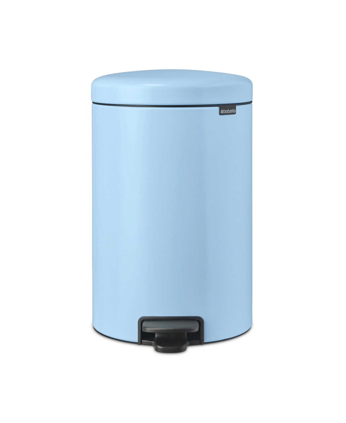 Brabantia New Icon Step On Trash Can, 5.3 Gallon, 20 Liter In Dreamy Blue