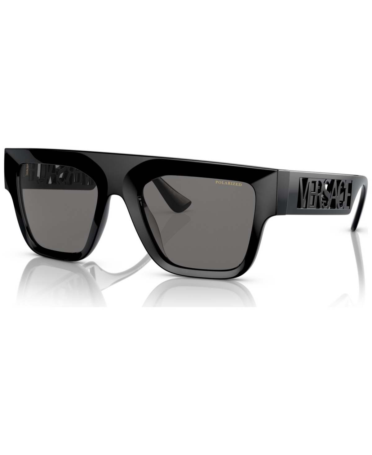 Versace Men's Polarized Sunglasses, Ve4430u In Black