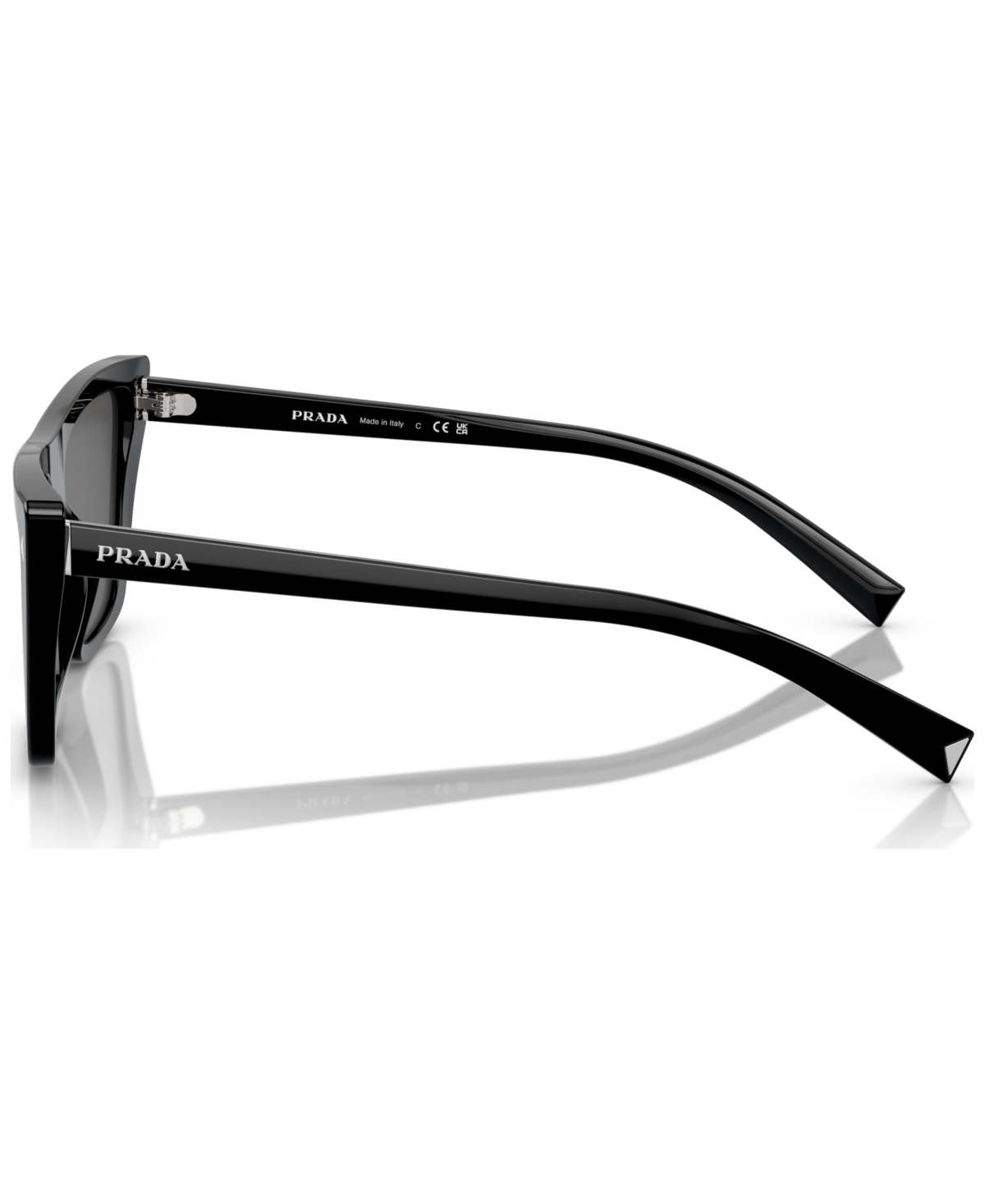 Shop Prada Women's Low Bridge Fit Sunglasses, Pr 21zsf In Black
