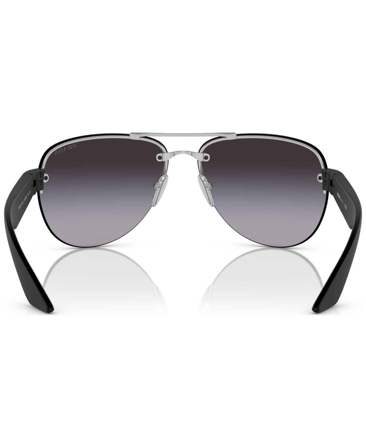 Shop Prada Men's Sunglasses, Ps 55ys In Silver-tone